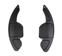 XEBRAD 2Pcs Car Steering Wheel Paddle Shift Extend Extension Shifter, for, A3 S3 A4 S4 B8 A5 S5 A6 S6 A8 R8 Q5 Q7 TT Aluminum Steering Wheel Paddle Shifter(Black)