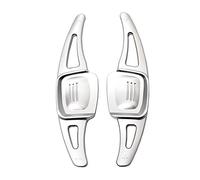 XEBRAD 2PCS Car Steering Wheel Shift Paddle Extension, for VW, for Golf, 8 MK8 R GTI Line Accessories 2020 2021 2022 Aluminum Steering Wheel Paddle Shifter(Silver)