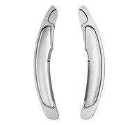 XEBRAD 2pcs Car Steering Wheel Shift Paddle Shifter Extension, for Mitsubishi, ASX RVR Outlander Lancer Eclipse Cross Steering Wheel Paddle Shifter(Silver)