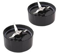 XEBRAD 2PCS Cross Blades compatible with, for Magic Bullet, 250W MB1001 Series With Gaskets Replacement Blender Part Blender Replacement Blade