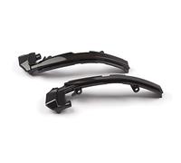 XEBRAD 2Pcs Flowing Lamp Blackened Shell Reaview Mirror Side Lights Dynamic Turn Signal Lights Blinker, for Jaguar, XE XF XJ XK XKR Car Turn Signal Light