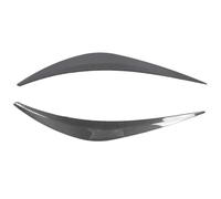 XEBRAD 2pcs Front Headlight Eyelid Lightweight Easy to Install Fade Resistant Headlamp Eyebrow Cover Protective For Q50 2014 to 2023 Headlight Sticker(02)