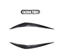 XEBRAD 2pcs Headlight Evil Eyebrows Eyelids, For F20 F21 1 Series 116d 118i 120i 120d M140i 2015-2018 Front Headlamp Eye Lid Cover Headlight Sticker(Carbon Fiber)