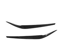 XEBRAD 2pcs Headlight Eyebrow Eyelid Cover Trim Left Right, For 5 Series G30 G31 G38 F90 M5 540i 2017-2021 Headlight Sticker(Carbon Fiber)