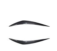 XEBRAD 2pcs Headlight Eyebrows Eyelids, for 1 for Series 116d 118i 120i 120d M140i 2015-2018 Ont Headlamp Eye Lid Cover, for Bmw, for F20 F21 2015 car headlight eyebrow trim strip(Carbon Fiber)