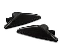 XEBRAD 2Pcs Indicator Lamp Signal Side Marker Light Clear Smoked Case No Dynamic Amber, for, E70 X5 F25 X3 E71 X6 2007-2013 Car Turn Signal Light(No Dynamic Smoked)