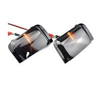 XEBRAD 2Pcs Rearview Mirror Streamer Light, for Citroen, Jumper, for Fiat, for Ducato, for Boxer Smoked Shell Turn Signal Car Light Car Turn Signal Light