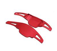 XEBRAD 2pcs Shift Lever Paddle Steering Wheel Shifter Extend Wheels Hubs Extension, for Chevrolet, for Camaro, 2012-2015 Aluminum Steering Wheel Paddle Shifter(Red)