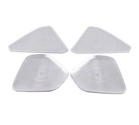 XEBRAD 2Pcs Stainless Steel Car Front Door Audio Speaker Cover Trim, for Peugeot, 408 2010-2019 2016 2017 2018 Interior Car Speaker Trim(Silver)