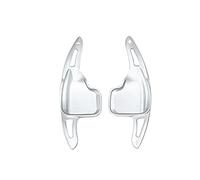 XEBRAD 2pcs Steering Wheel Paddle Shifter Gear Shift Extension, for BMW, F30 F31 F32 F10 F20 F22 F15 F16 X1 X3 X4 X5 X6 Aluminum Steering Wheel Paddle Shifter(Silver)