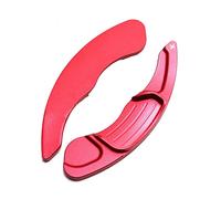 XEBRAD 2pcs Steering Wheel Shift Paddle Extension Shifters Cover, for Ford, for Mondeo, Edge Taurus, for Lincoln, MKC MKX MKZ 2013-2019 Steering Wheel Paddle Shifter(Red)