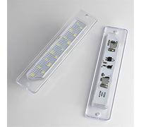 XEBRAD 2X Canbus 12V SMD White LIGHT License Plate Lights Number Lamp, for Fiat, for Ducato, for Peugeot Boxer, for Citroen Jumper Bus Box Relay Car Number Plate Light