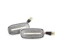 XEBRAD 2X Dynamic Side Marker Turn Signal Light Sequential Blinker Light, for, A2 A3 8L A4 B5 A8 4D A6 4B C5 TT 8N 8N0 949 127A Car Turn Signal Light(Transparent shell)