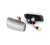 XEBRAD 2x Smoke Dynamic Side Marker Turn Signal Light Indicator Lamp, for 106 306 406 806 Expert,for Partner, for Citroen, Jumpy, for Fiat, Car Turn Signal Light(Crystal white)