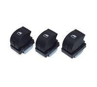XEBRAD 3 Pieces SET Master Electric Power Master Window Switch Car Window Lift Control Switch Button Front Rear Right, for, A4 B6 8ED959855 Car Window Switch