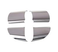 XEBRAD 4 Pcs Auto Car Steering Wheel Cover Stainless Steel, For Ford, For Focus 2 MK2 2005-2013, Interior Accessories Steering Wheel Sticker