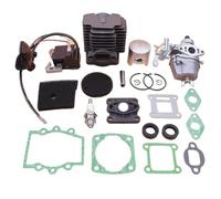 XEBRAD 40mm Cylinder Piston Carburetor Ignition Coil Kit, for Robin, NB411 CG411 Air Filter Element Intake Gasket Oil Seal Set Carburetor Gasket