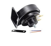 XEBRAD 410/510 Dual Pitch Universal Snail Horn With Relay Wiring Harness 12V 110-125db Loud Waterproof Car Motorcycle Truck Van Car Snail Horn(1 Piece Snail Horn)