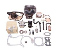 XEBRAD 44mm Cylinder Piston Kit, for, MS260 026 Carburetor Ignition Coil Air Fuel Filter Line Intake Gasket Chainsaw Carburetor Gasket
