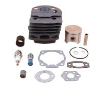 XEBRAD 46MM Cylinder Piston Ring Intake Gasket Kit, for Husqvarna, 55 51,for Rancher, Chainsaw Decompression Valve Garden Tools Carburetor Gasket