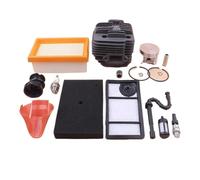 XEBRAD 49mm Cylinder Piston Kit, for, TS400 TS 400 Intake Air Filter Cleaner Set Decompression Valve Cut Off Saw Carburetor Gasket