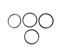 XEBRAD 4Pcs Car Door Audio Speaker Cover Ring Trim Stickers Frame Carbon Fiber F25 X3/F26 X4/F07 5GT Car Speaker Trim