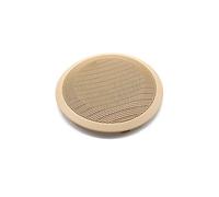 XEBRAD 4pcs Car Front Rear Door Speaker Cover Horns Lid Decoration Article Loudspeaker Case Trim, for BMW, E90 E91 Series Car Speaker Trim(4 pcs Beige)
