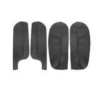 XEBRAD 4pcs, for VW, for Golf, for 6 VI Convertible 2010 2011 2012 2013 Car Interior Door Panel Armrest Handle Leather Cover Accessories Trim Car Interior Door Panel(Door armrest Black)