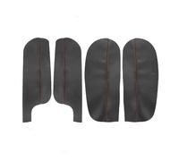 XEBRAD 4pcs, for VW, for Golf, for 6 VI Convertible 2010 2011 2012 2013 Car Interior Door Panel Armrest Handle Leather Cover Accessories Trim Car Interior Door Panel(Armrest Customize)