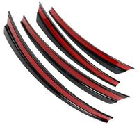 XEBRAD 4pcs Non Punching Hidden Mudguard Wheel Arch Modification Accessories, for Tesla, Model Y Car Wheel Arch Trim Cover(BLACK Matte Black)