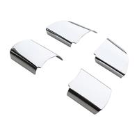 XEBRAD 4Pcs Set ABS Chrome Steering Wheel Panel Trim Sticker, for Ford, For Focus 2 MK2 2005-2011, Car-Styling Stickers Car Accessories Steering Wheel Sticker(Silver)
