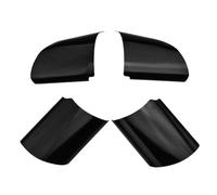 XEBRAD 4Pcs/Set Car Steering Wheel Panel Sequins Cover Trim Stainless Steel Accessories, For Ford, For Focus 2 Mk2 2005-2012 Steering Wheel Sticker(Black)