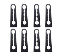 XEBRAD 4X Silencer Sound Damper Door Lock Buffer Rattling Soundproof Screak Seal Deadener Quite, for NISSAN, for X-Trail, T31 T32 2007-2022 car door shock absorber Car Door Damper(BLACK 8pc)