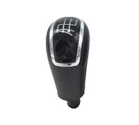 XEBRAD 5 6 Speed 12mm Gear Shift Knob Gaiter Boot Cover Case, for Skoda, for Octavia, A5 A6 2004-2012 Manual Lever Shifter Stick Handle Pen Gear Shift Boot Cover(Black 5 Speed Black Knob)