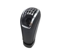 XEBRAD 5 6 Speed 12mm Gear Shift Knob Gaiter Boot Cover Case, for Skoda, for Octavia, A5 A6 2004-2012 Manual Lever Shifter Stick Handle Pen Gear Shift Boot Cover(Black 6 Speed Black Knob)