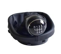 XEBRAD 5/6 Speed Car Gear Shift Knob Gaiter Boot Cover, for for VW, for Caddy, 2 II MK2, for, 2004-2009 Manual Lever Shifter Handball Gear Shift Boot Cover(Black 6 Speed)