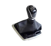 XEBRAD 5/6 Speed Car Gear Shift Knob Lever Boot Cover, for Ford, for Focus, 2 MK2 FL C-MAX 2006-2011 MK3 MK4 MK7 Galaxy Manual with Gaiter Gear Shift Boot Cover(Black Black-5 Speed)