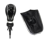 XEBRAD 5 6 Speed Gear Shift Knob Boot Cover Gaiter Lever Shifter Handle Stick, for Vauxhall, for Opel, Astra J GTC 2011-2019 Manual Gearbox Gear Shift Boot Cover(Black 5 Speed)