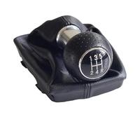 XEBRAD 5 6 Speed Gear Shift Knob Cover,for A4 8E B6 B7 2000-2008 Stick Lever Handball Leather Gaiter Boot Car Accessories Gear Shift Boot Cover(Black 5R Speed-Black)
