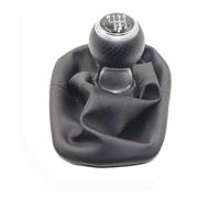 XEBRAD 5 6 Speed Gear Shift Knob Lever Shifter Gaitor Boot PU Leather, for Seat, Leon Toledo 1999-2001 Shifter Knob Gear Shift Boot Cover(Black R123456 Speed Type 5)