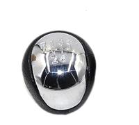 XEBRAD 5 6 Speed Leather Car Car Gear Shift Knob Lever Stick, for Hyundai, IX35 2012 2013 2014 2015 2016, for Kia, Cerato 2 Gear Shift Boot Cover(Black 5 Speed Chrome)