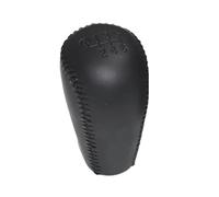 XEBRAD 5 6 Speed Leather Car Gear Shift Knob Head Gear Cover Shift Lever Stick, for Toyota, for Hilux, Vigo KUN26 MK6 2004-2014 Gear Shift Boot Cover(Black 6 Speed)