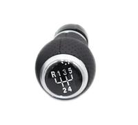 XEBRAD 5 6 Speed Silver Car Shift Gear Knob Lever Gaitor Boot Cover, for VW, for Golf, 5 MK5 R32 GTD GTI 2004-2009 Gear Shift Boot Cover(Black R12345 Gear knob)
