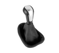 XEBRAD 5 Speed Car Manual Gear Shift Knob Cover, for Chevrolet, Holden Barina Spark M300 2011-2015 with Boot Shifter Lever Gear Shift Boot Cover(Black Matte Silver)
