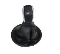 XEBRAD 5 Speed Matte Leather Manual Gear Shift Knob Shifter Lever Handle Stick, for Citroen, Berlingo III MK3, for,for Partner, Gear Shift Boot Cover