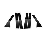 XEBRAD 6PCS Gloss Black Polished Pillar Posts, for Land, for Rover, for Range, for, Sport L494 2014-2021 Window Trim Cover BC Column Sticker Auto Door Window Edge Trim