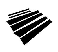 XEBRAD 6Pcs Glossy Black Window Door Pillar Posts Trim Cover Sticker, for, S-Class W221 2005 2006 2007 2008 2009-2013 Auto Door Window Edge Trim