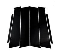 XEBRAD 6PCS Polished Pillar Posts, for Mitsubishi, Lancer 2010-2016 Window Trim Cover BC Column Sticker Auto Door Window Edge Trim
