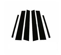 XEBRAD 6PCS Polished Pillar Posts, for VW, T-Cross T cross 2019-2021 Window Trim Cover BC Column Sticker Auto Door Window Edge Trim