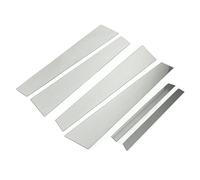 XEBRAD 6Pcs Silver Window Door Pillar Posts Trim Cover Sticker, for, S-Class W221 2005 2006 2007 2008 2009-2013 Auto Door Window Edge Trim